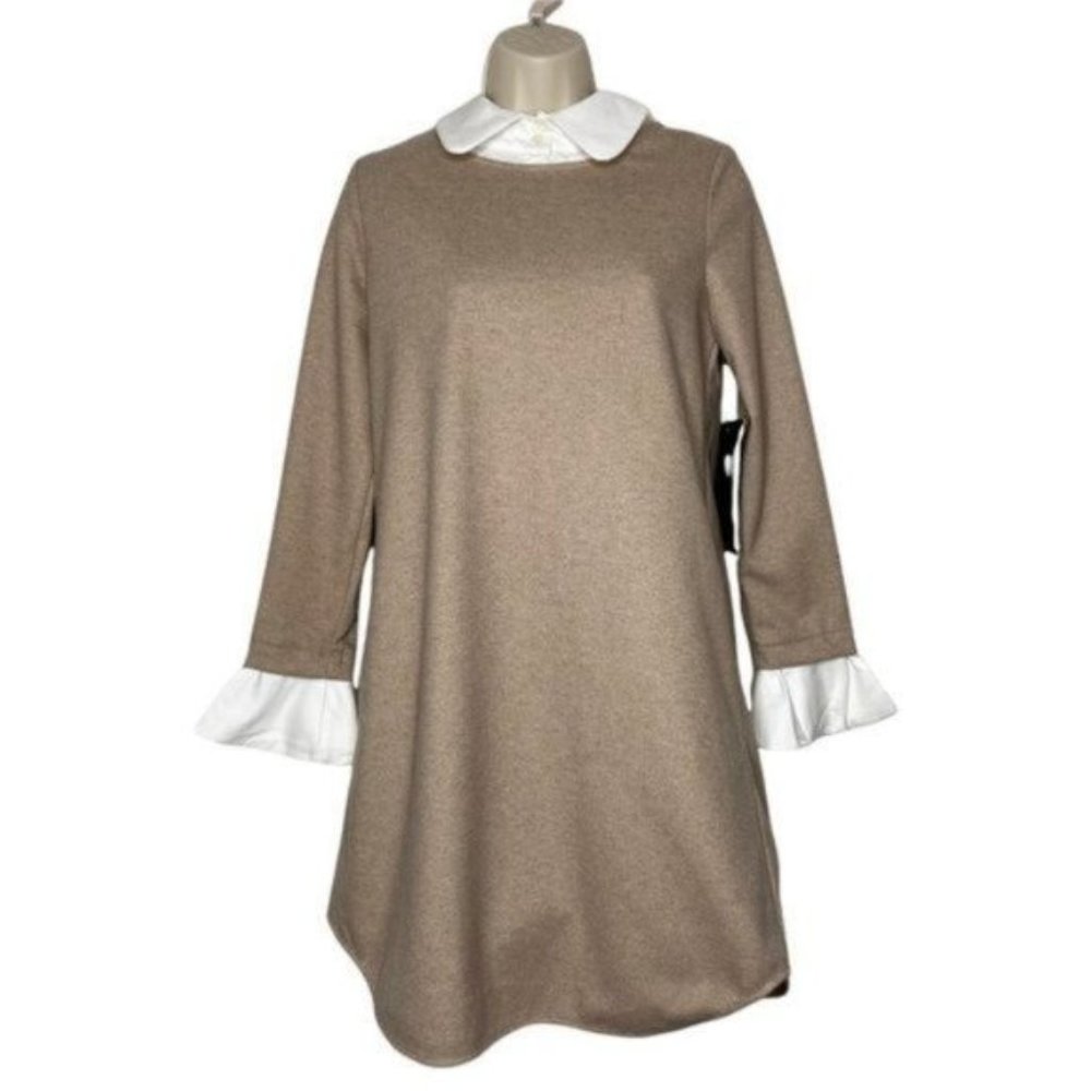 Tuckernuck | NEW Sandwhisp Dakotah Collared Layered Look Preppy Dress Size XS - Picture 4 of 12